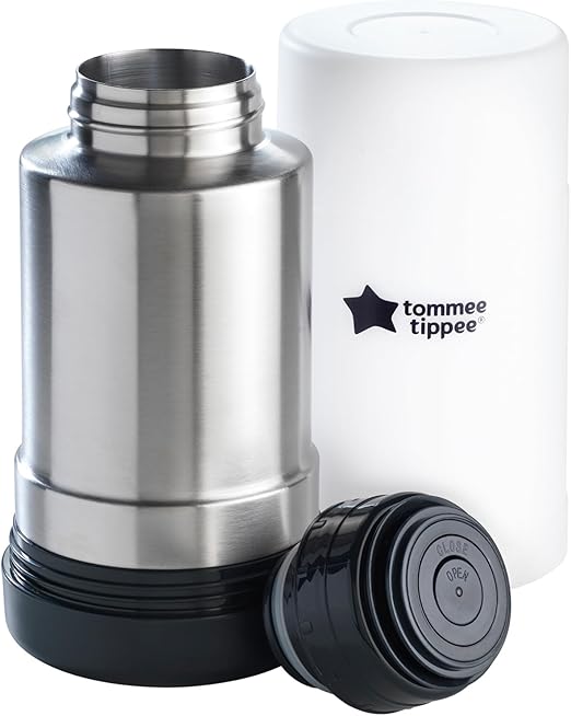 Tommee Tippee Closer to Nature stainless steel travel bottle and food warmer set