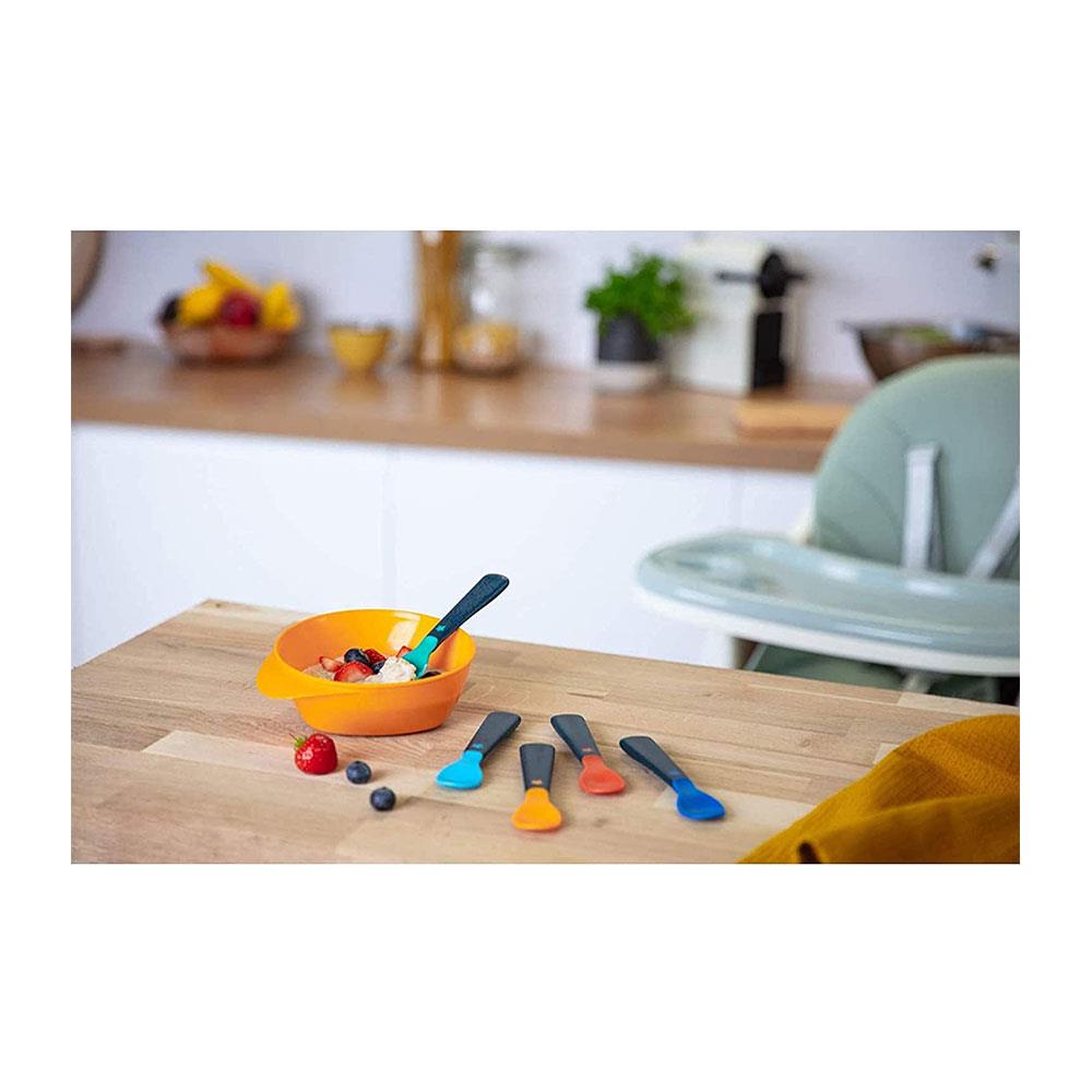 Tommee Tippee Easigrip Self-Feeding Spoons multicoloured set with bowl