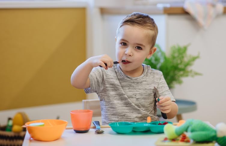 Tommee Tippee Big Kids cutlery set three piece for toddlers 12 months plus