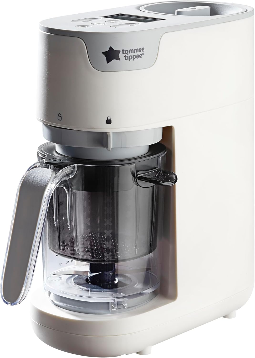 Tommee Tippee Quick Cook white baby food maker with steam and blend function