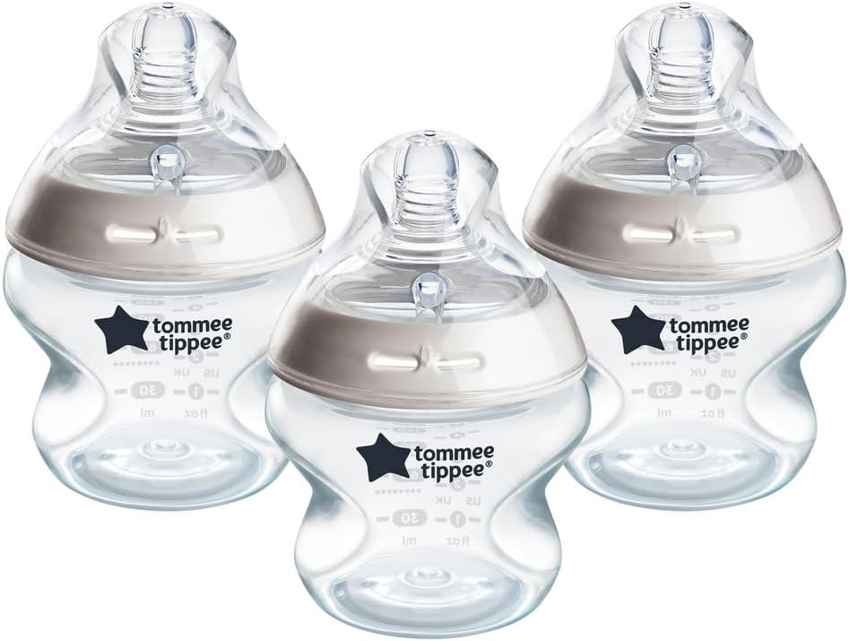 Tommee Tippee Advanced Anti-Colic baby feeding bottles, 150ml, 3-pack with teats