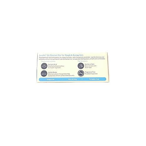 CeraVe SA Cleanser Bar 4.5oz for rough and bumpy skin