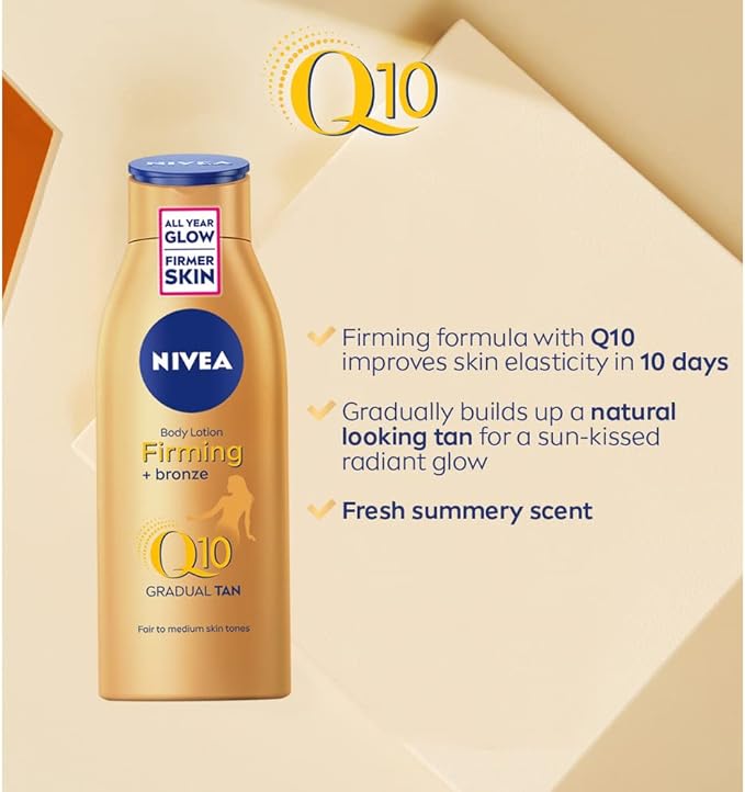 NIVEA Q10 Gradual Tan Body Lotion 400ml fair to medium skin