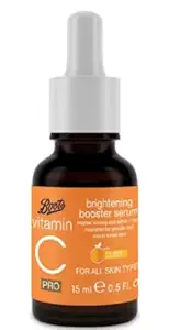 Boots Vitamin C Pro Brightening Booster Serum 15ml dark bottle with dropper