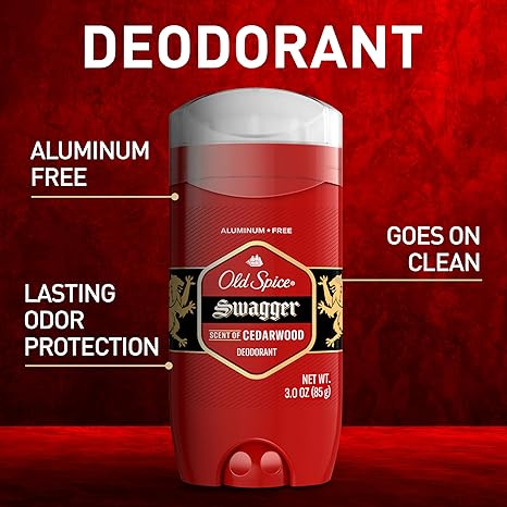 Old Spice Swagger red deodorant stick, 3.8 ounce aluminium free