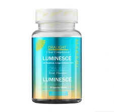 Makari Blue Crystal Oralight 60 capsule bottle with turquoise gradient label