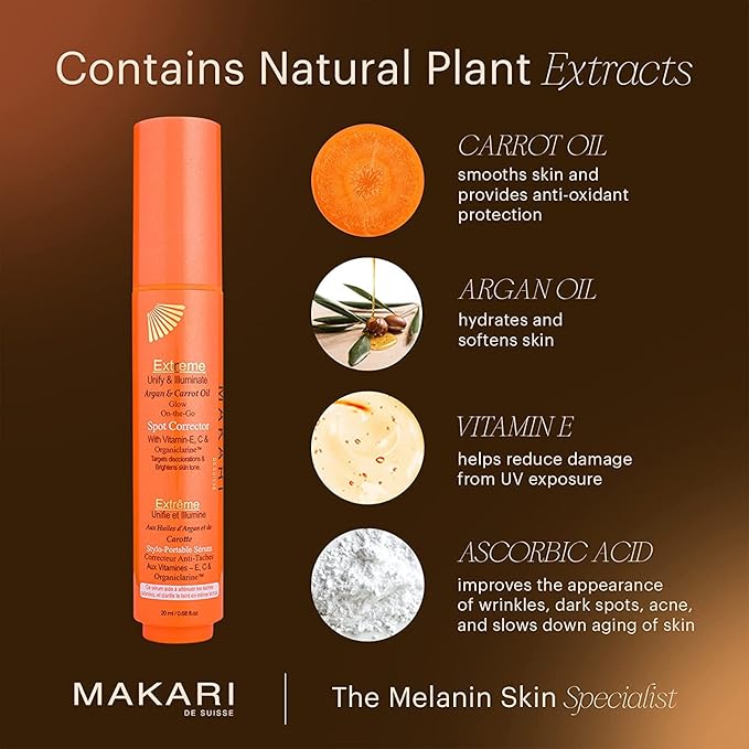 Makari Extreme Argan and Carrot Oil Spot Corrector Pen orange applicator