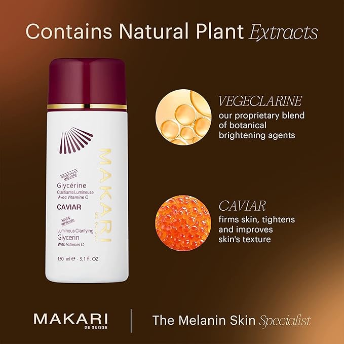 Makari Caviar Luminous Body Glycerin with Vitamin C, 150ml white bottle