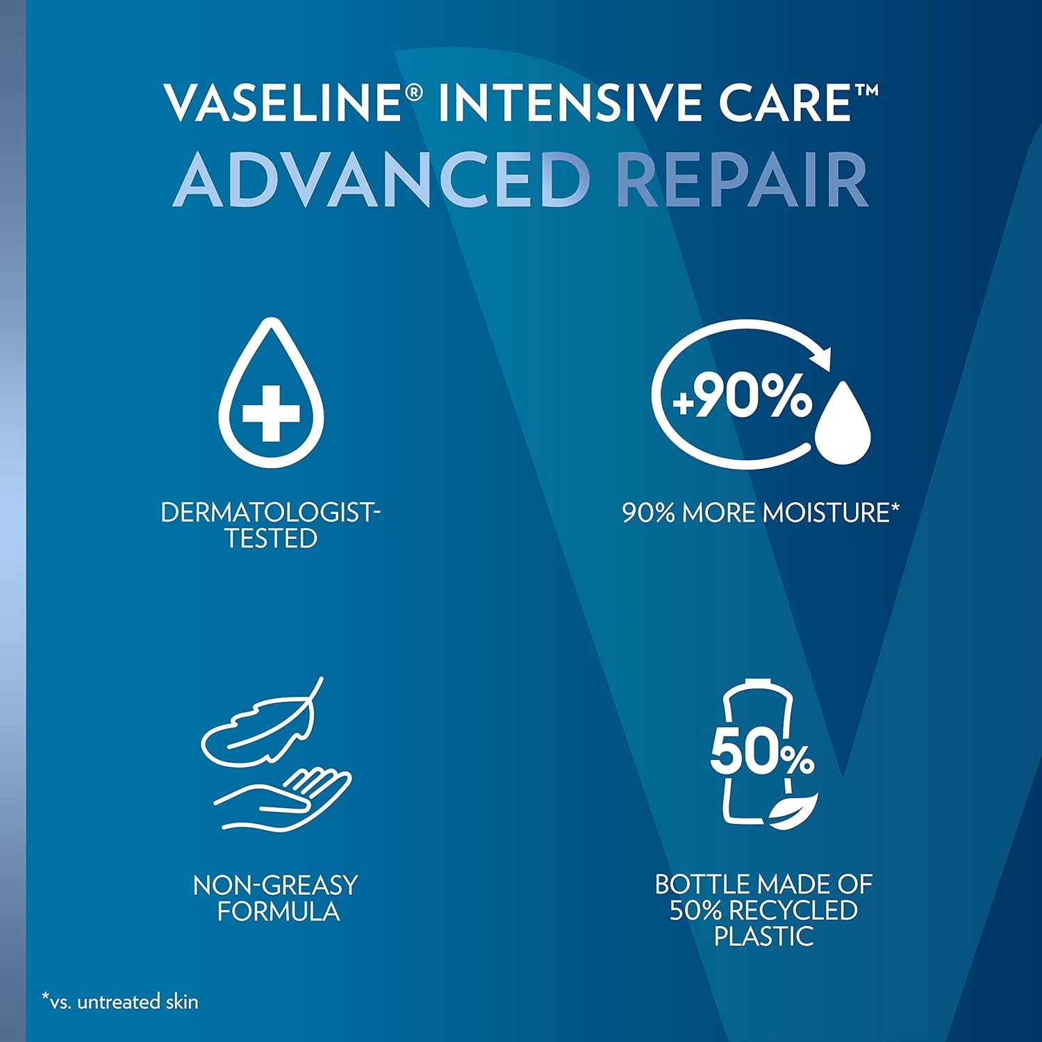 Vaseline Intensive Care Advanced Repair unscented healing moisture lotion 20.3 oz bottle