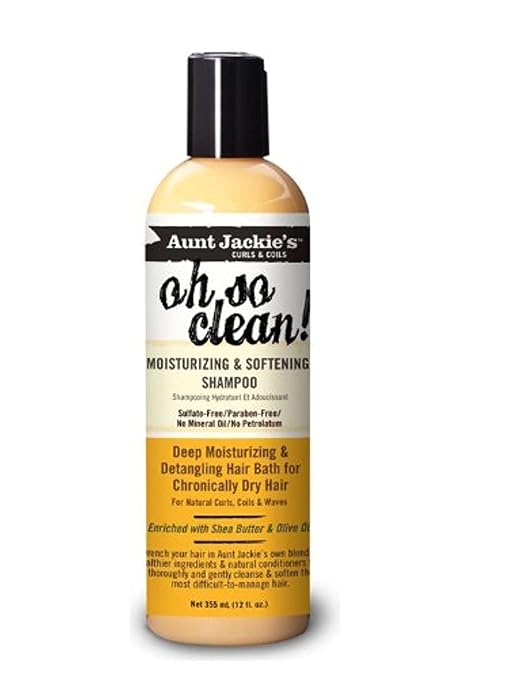 Aunt Jackie's oh so clean! moisturising and softening shampoo 355ml bottle