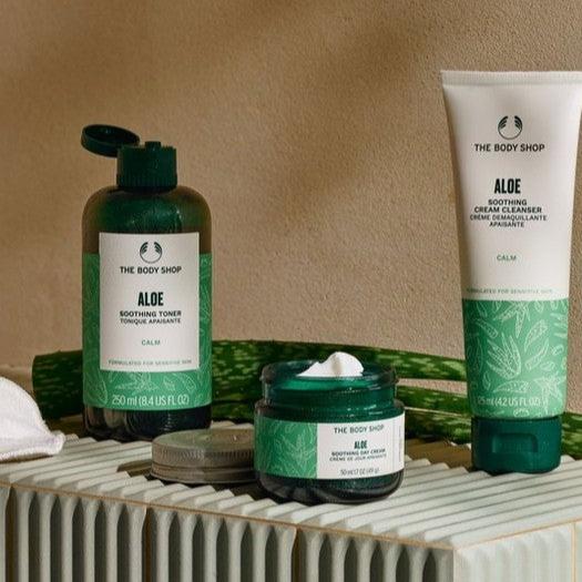 The Body Shop Aloe Soothing Toner 250ml green bottle