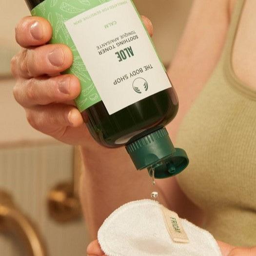 The Bodyshop Aloe Soothing Toner 250ml green bottle
