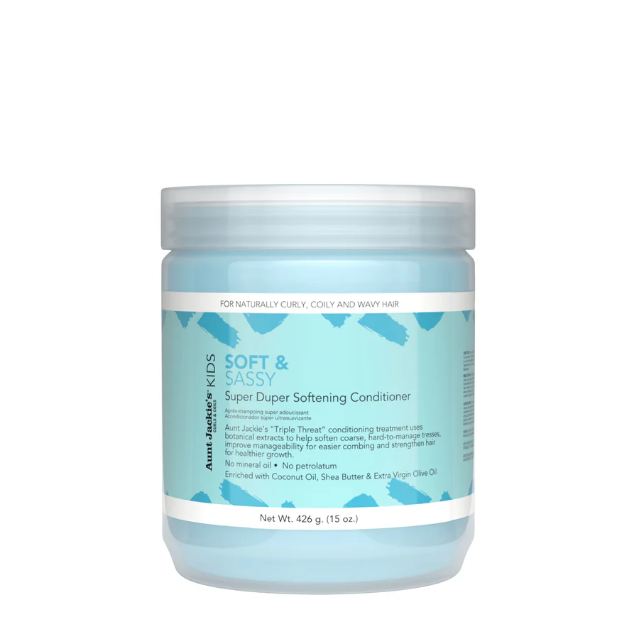 Aunt Jackie's Kids Soft & Sassy Super Duper Softening Conditioner 426g jar