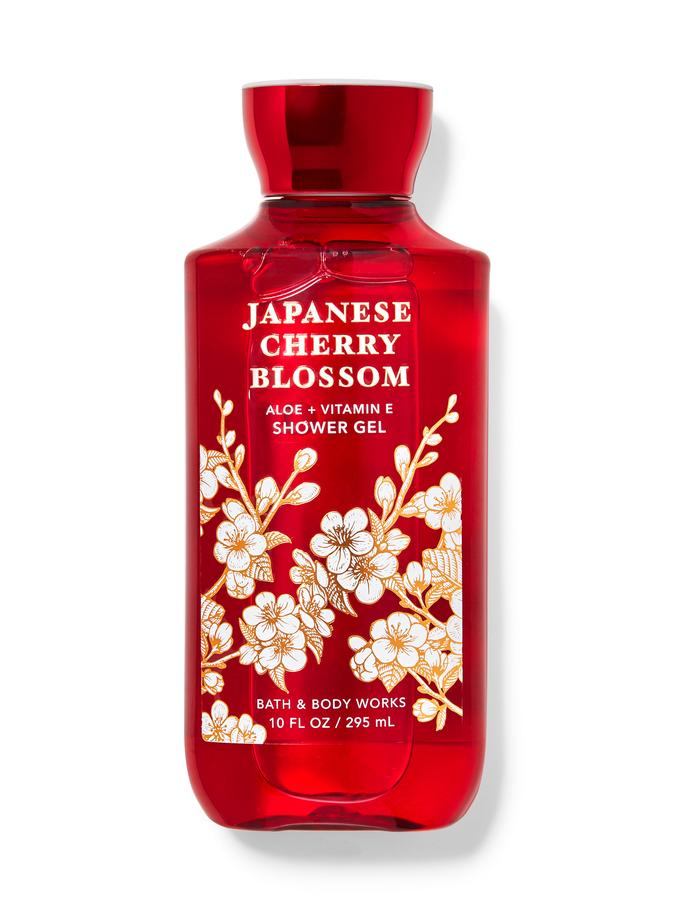 Bath & Body Works Japanese Cherry Blossom shower gel 295ml red bottle
