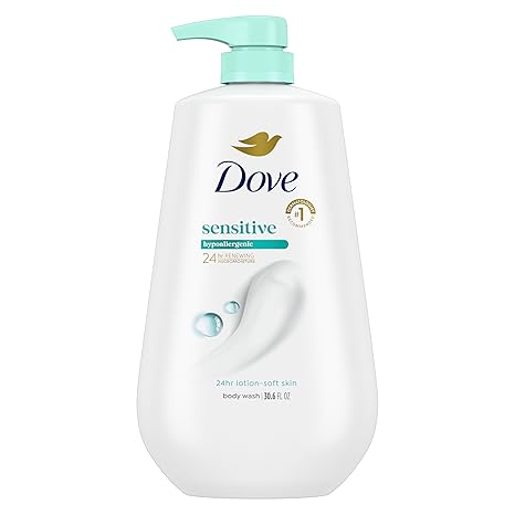 Dove Sensitive Skin Hypoallergenic Body Wash 30.6 fl oz twin pack