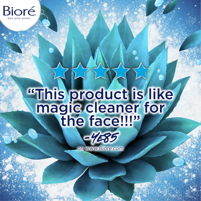 Bioré Blue Agave and Baking Soda Pore Cleanser 200 mL bottle