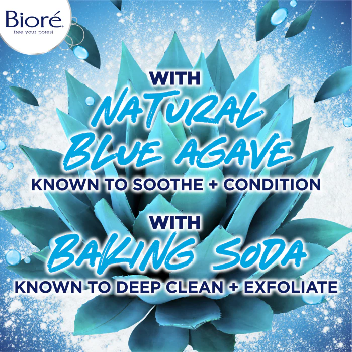 Bioré Blue Agave Baking Soda Pore Cleanser 200mL combination skin