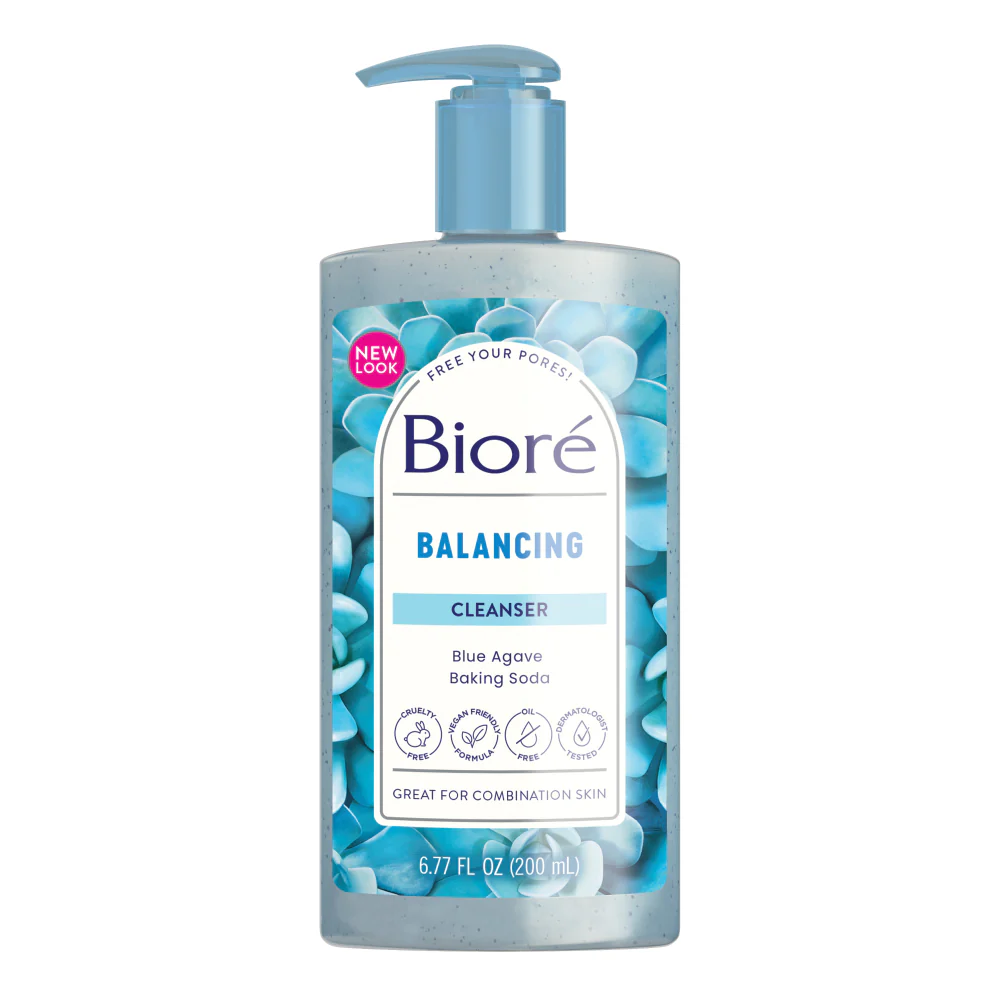 Bioré Balancing blue pore cleanser with blue agave and baking soda 200 mL