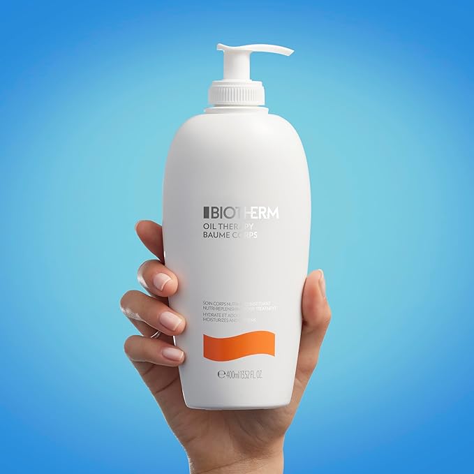 Biotherm Oil Therapy Baume Corps 400ml body moisturiser with pump dispenser
