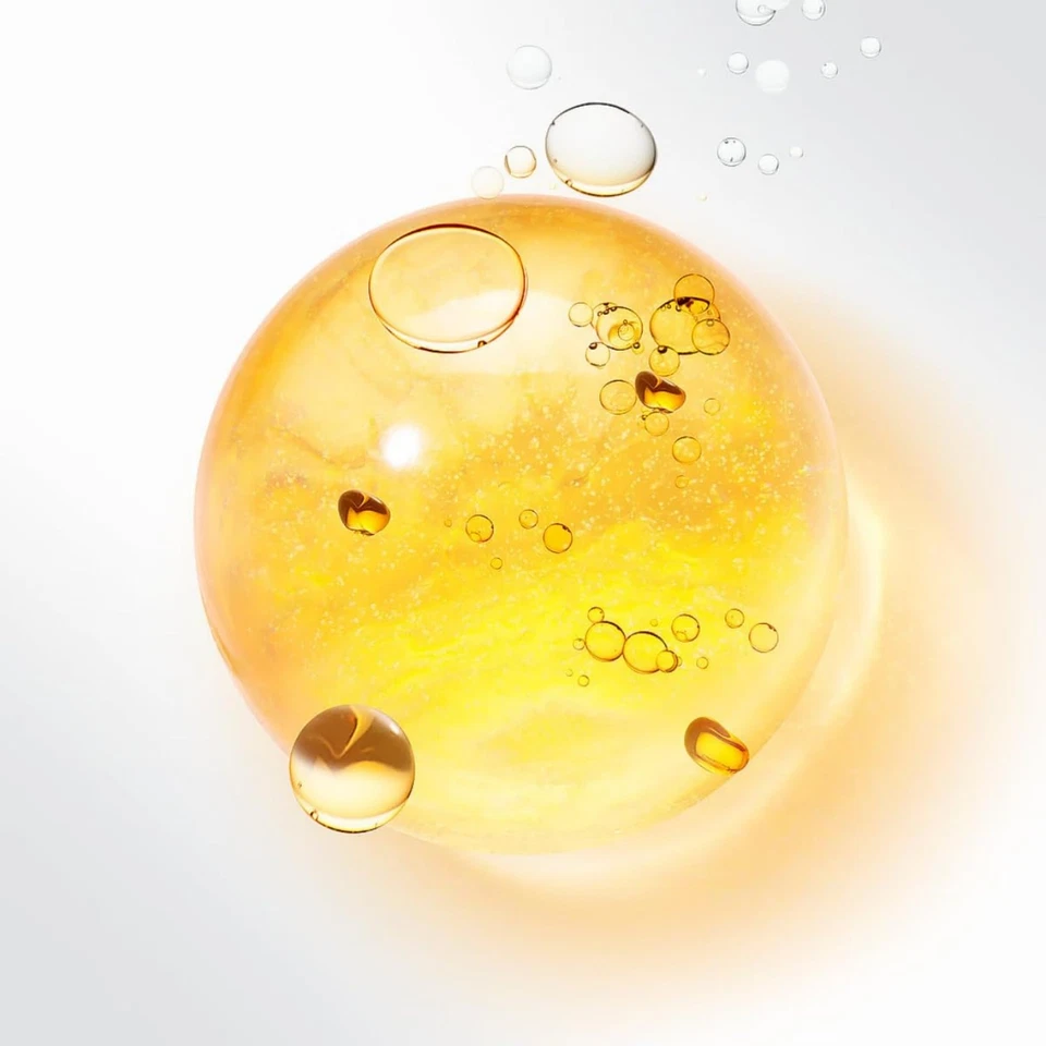 Bioderma Atoderm Shower Cleansing Oil 1L, golden yellow formula with oil droplets