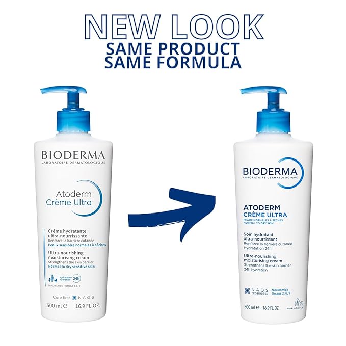 Bioderma Atoderm Crème Ultra moisturising cream 500ml pump bottle