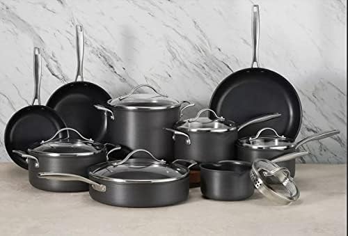 Member's Mark 15-piece hard anodized aluminum cookware set with lids