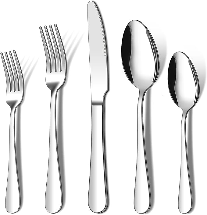Member's Mark stainless steel mirror finish five piece serving cutlery set