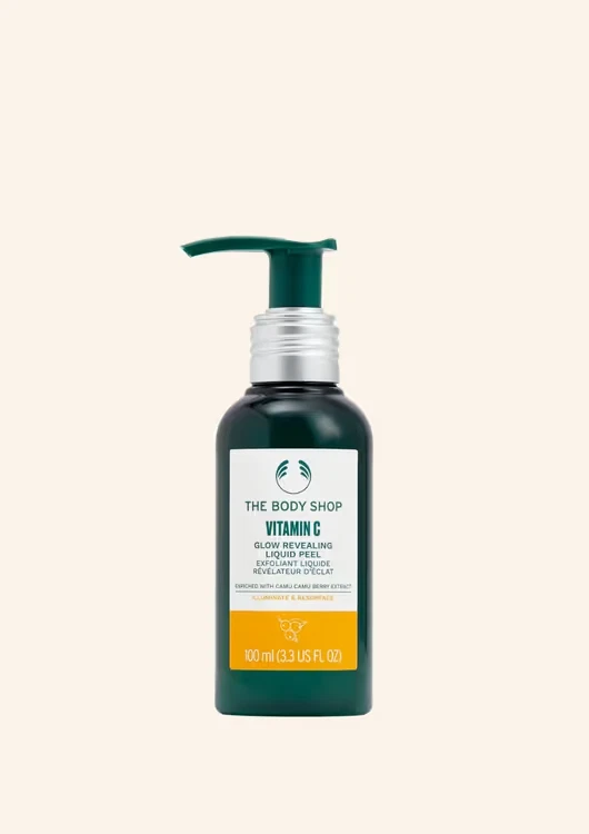 The Body Shop Vitamin C Glow Revealing Liquid Peel exfolant 100ml pump bottle