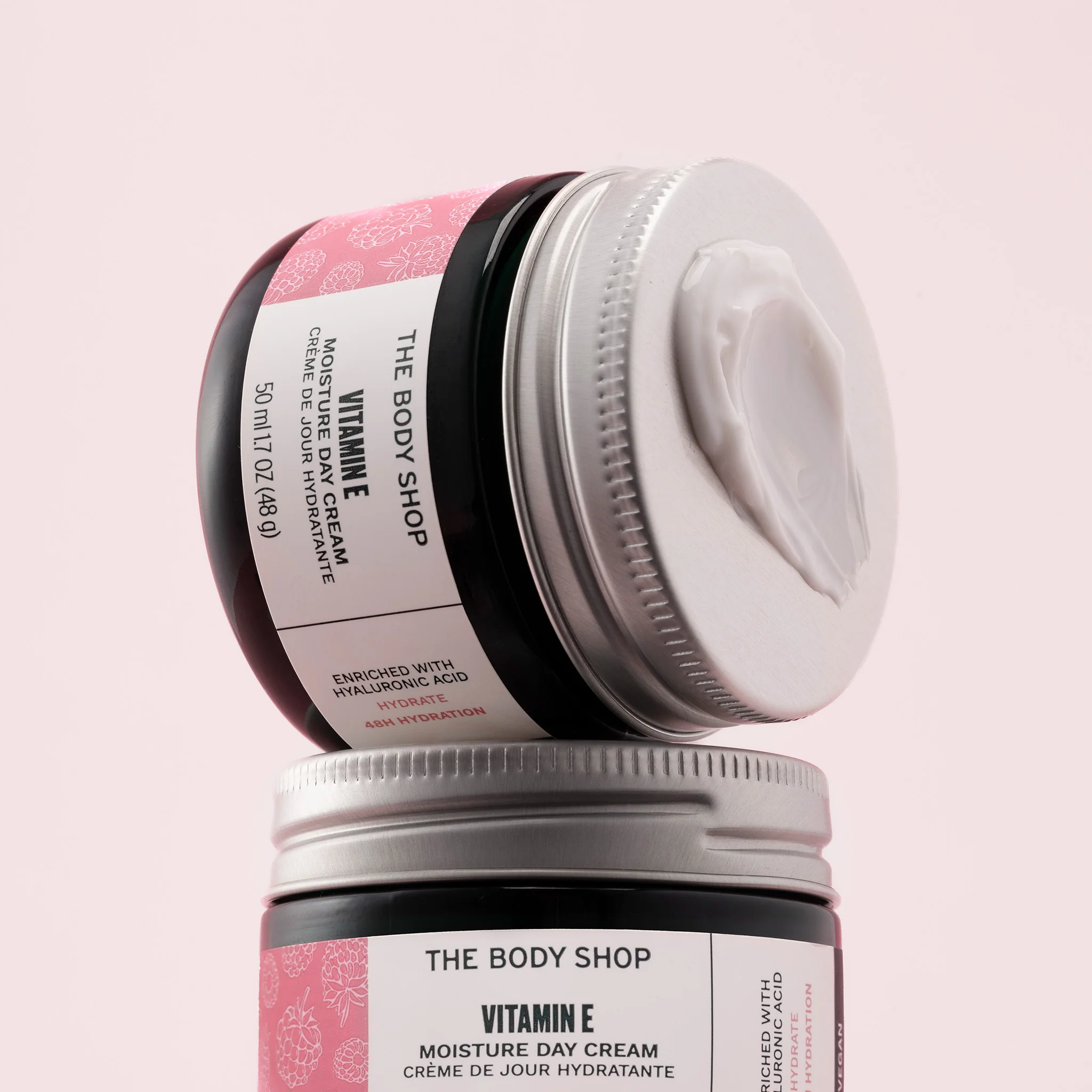 The Body Shop Vitamin E Moisture Day Cream 50ml white jar