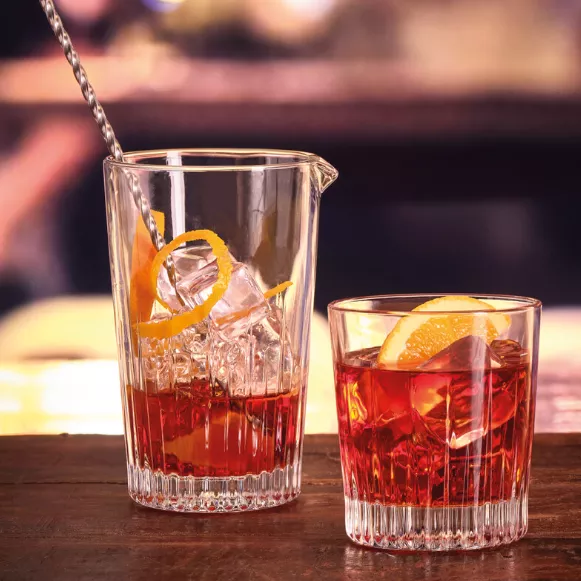 Mix & Co Double Old Fashioned Glass 11.5oz clear whiskey tumbler