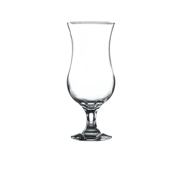 Hurricane cocktail glass 16oz clear, set of six pieces