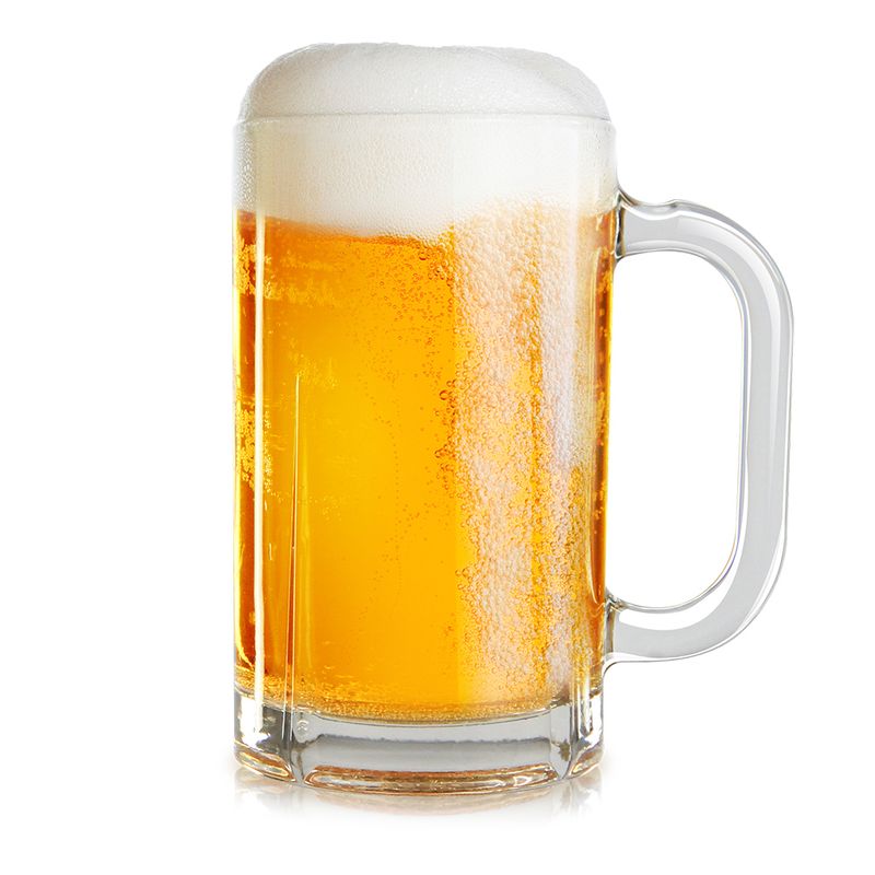 Libbey Maxim beer mug 23oz, pack of 6 clear glass mugs