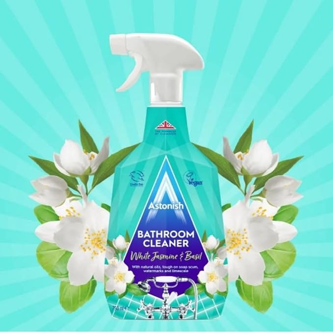 Astonish Bathroom Cleaner trigger spray 750ML white jasmine basil
