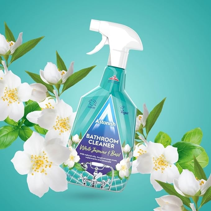 Astonish Bathroom Cleaner trigger spray 750ml white jasmine basil