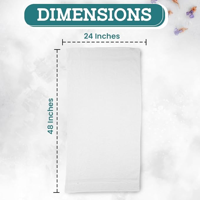 White Pearl Ultimate 600 Gsm bath towel, 24 by 48 inches