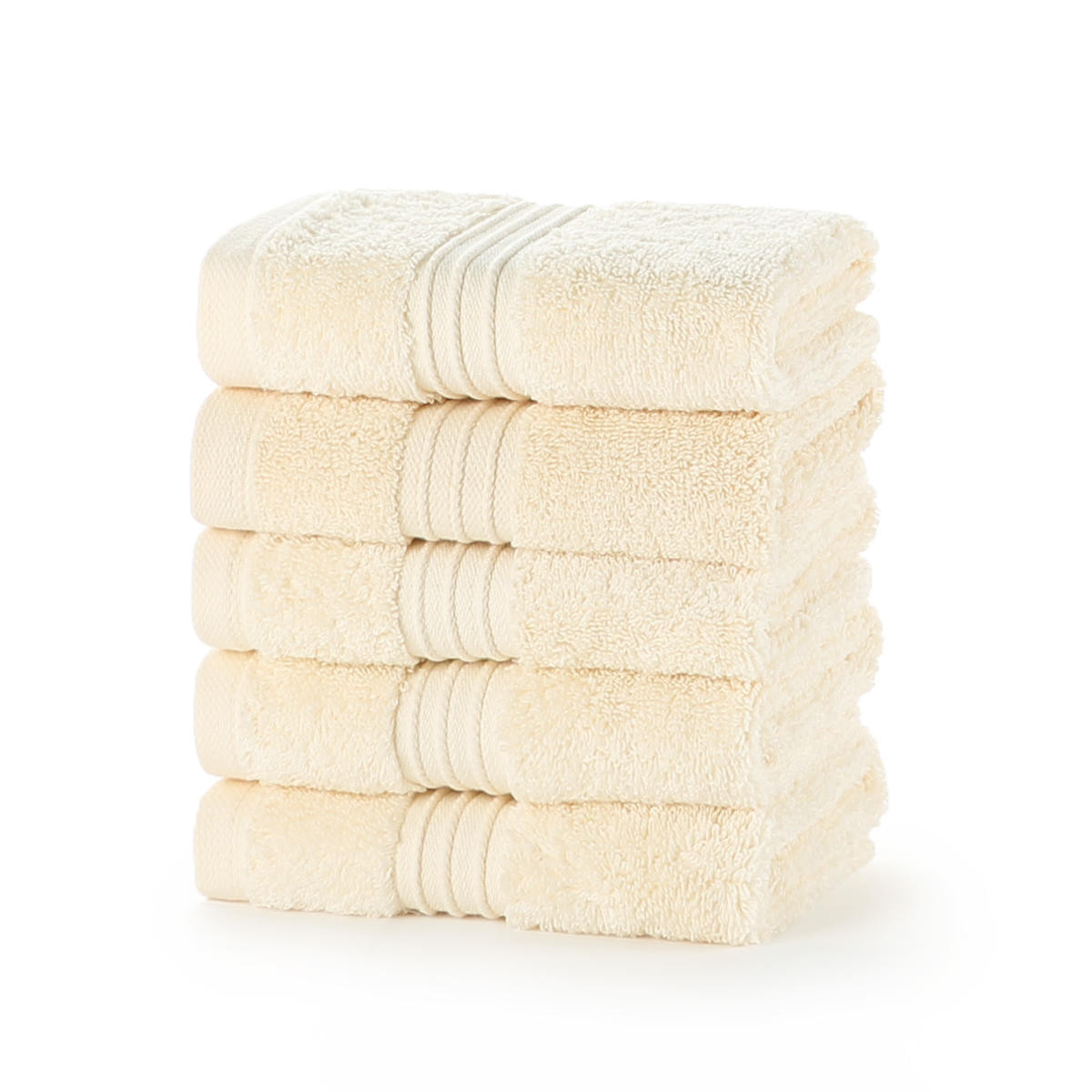 Royal Egyptian 700 GSM bath sheets premium7 cream, set of five