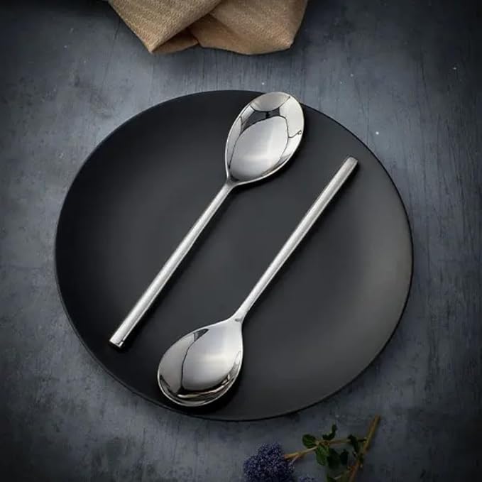 Stellar Rochester BL34 stainless steel serving spoons, 2 piece set