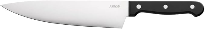 Judge Sabatier 5 piece knife block set with chef's knife and black handle