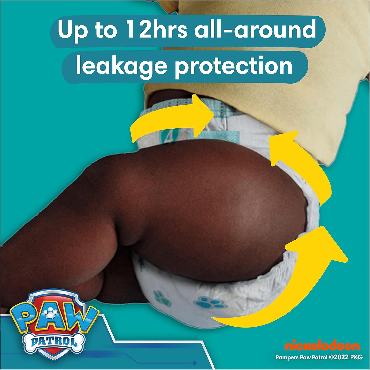Pampers Paw Patrol Baby Dry Nappies Size 3, 234 pack nappy with leakage protection