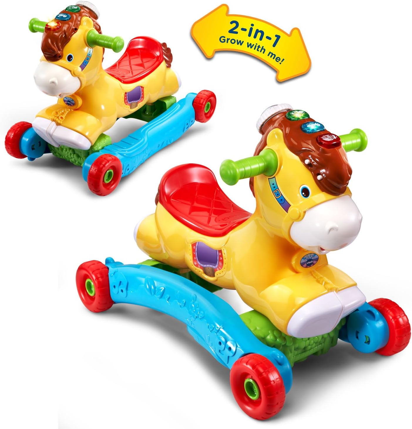VTech Push, Gallop & Ride Pony yellow 2-in-1 ride-on toy