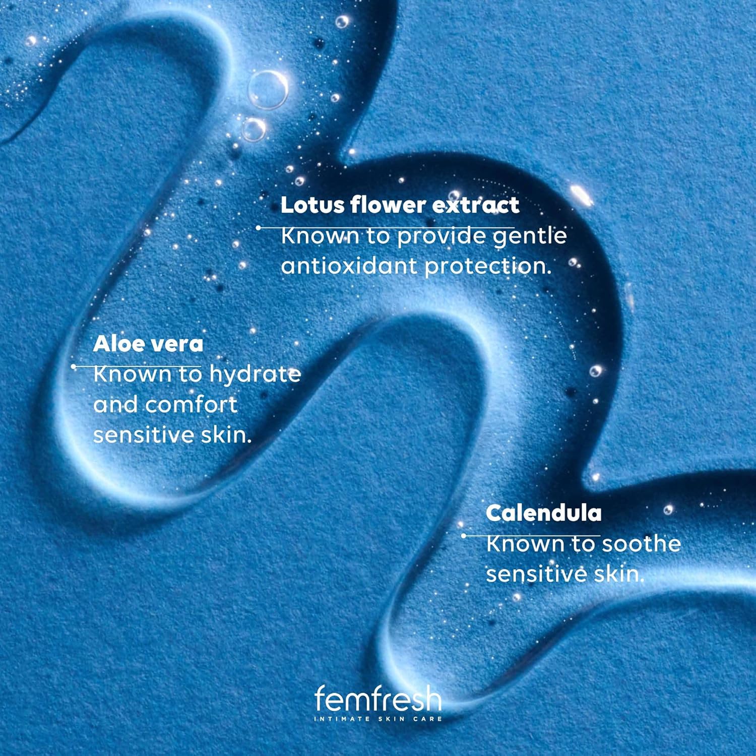 Femfresh Sensitive Wash 250ml intimate skin care product with aloe vera and calendula