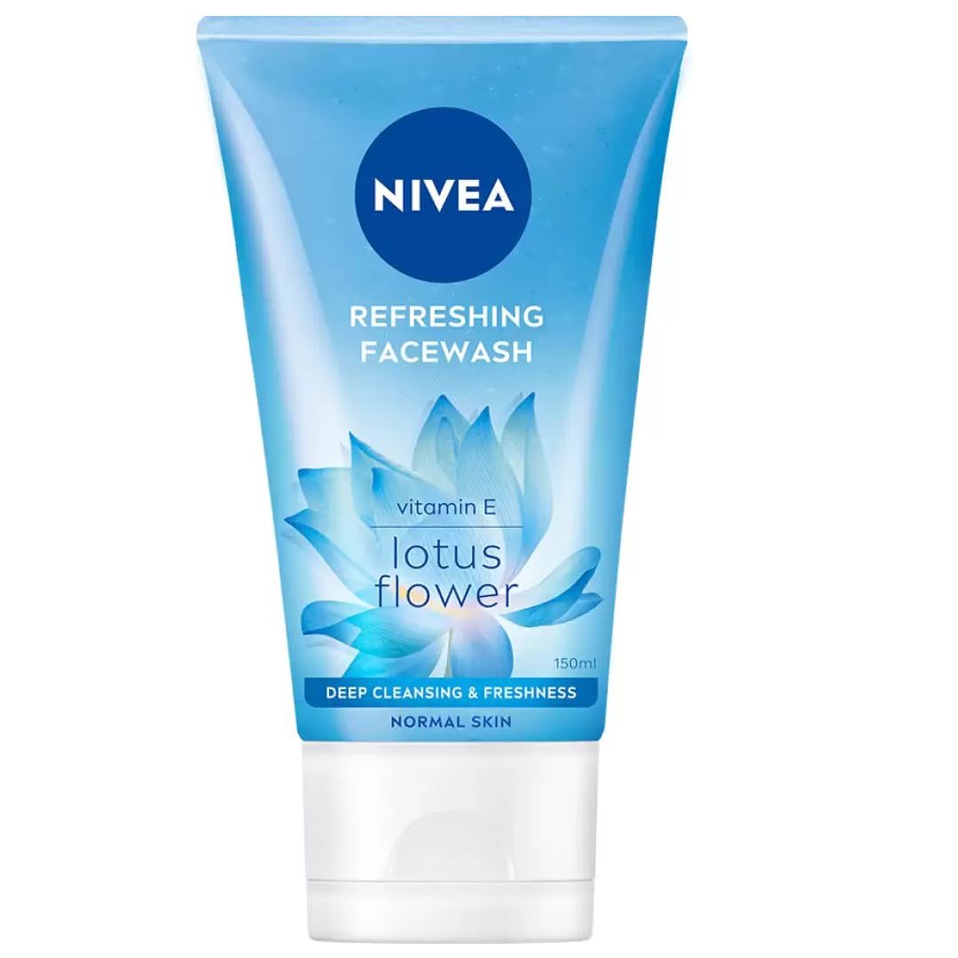 Nivea Visage Refreshing Facial Wash Gel with lotus flower, 150ml tube