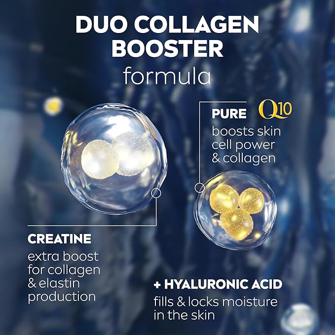 Nivea Q10 Power Night Cream 50ml jar with duo collagen booster formula