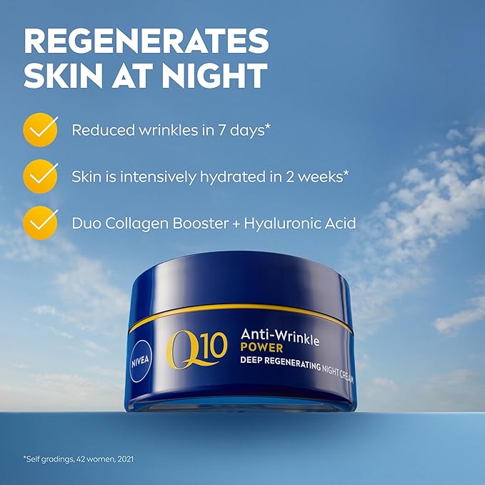 Nivea Q10 Power Anti-Wrinkle Night Cream 50ml jar