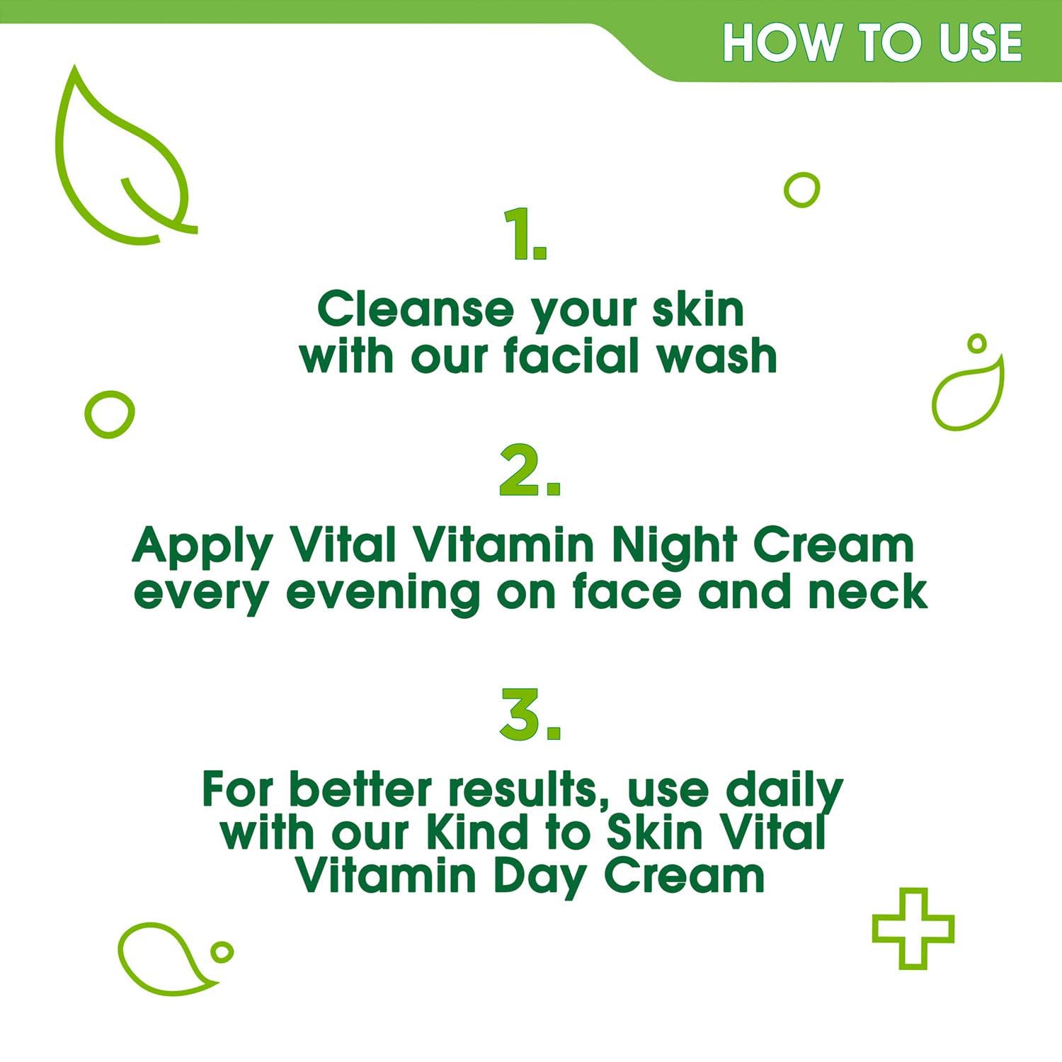 Simple Vital Vitamin Night Cream for face and neck skincare