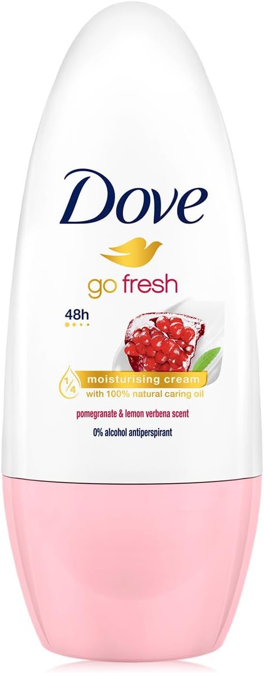 Dove Go Fresh roll on deodorant 50ml pomegranate and lemon scent 48 hours protection