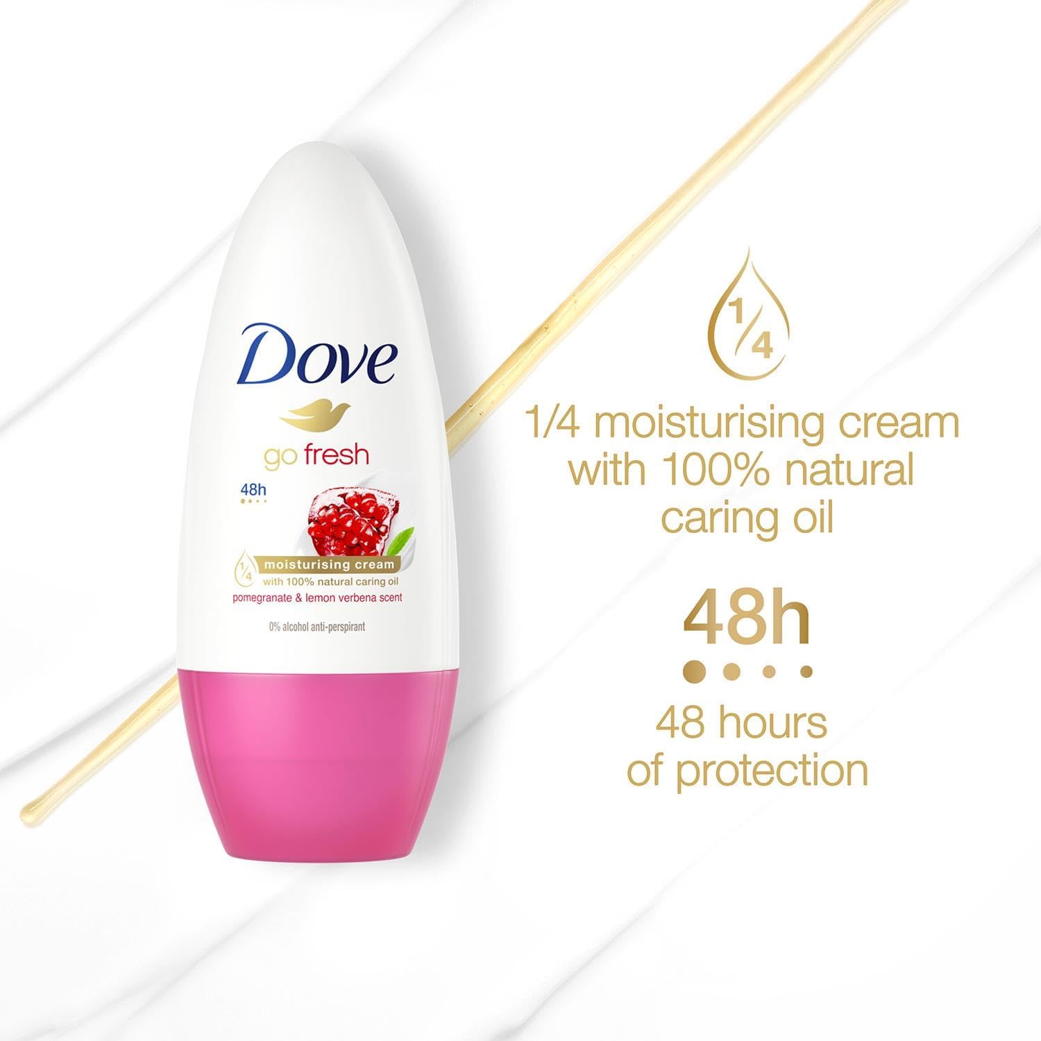 Dove Go Fresh Roll On Advanced Care 50ml pomegranate and lemon deodorant