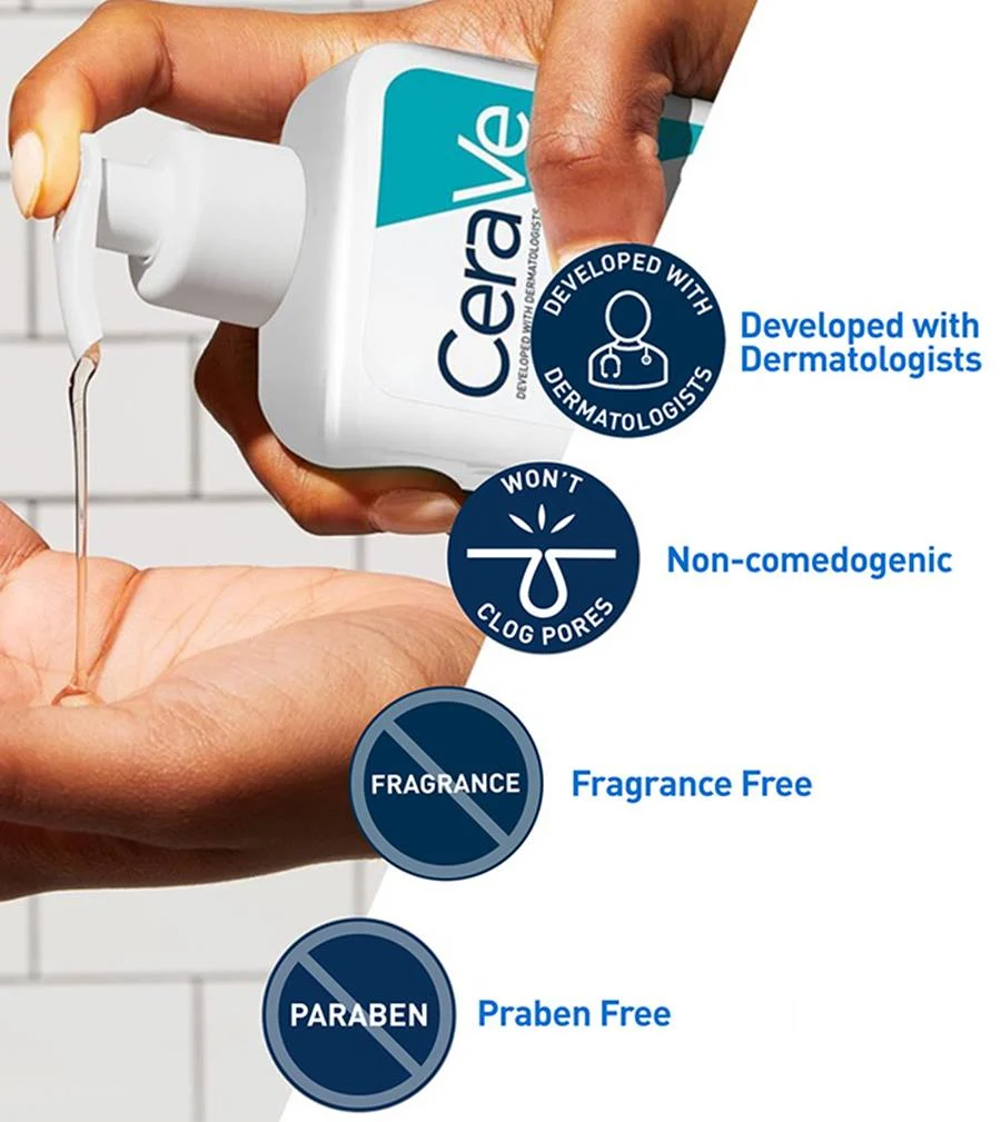 CeraVe Acne Control Cleanser 355ml white and teal bottle dispenser
