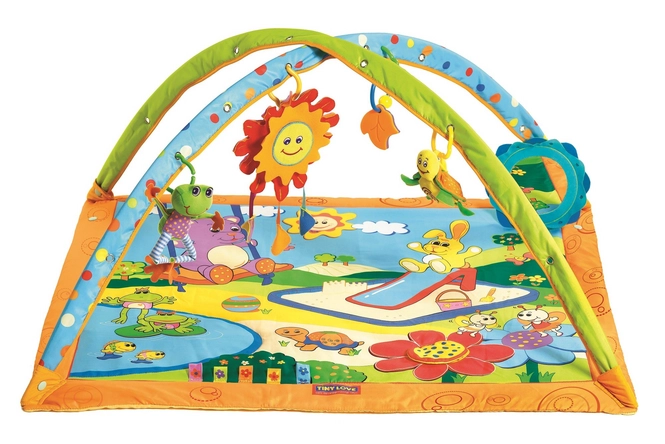 Tiny Love Gymini Sunny Day Activity Mat with arches and hanging toys