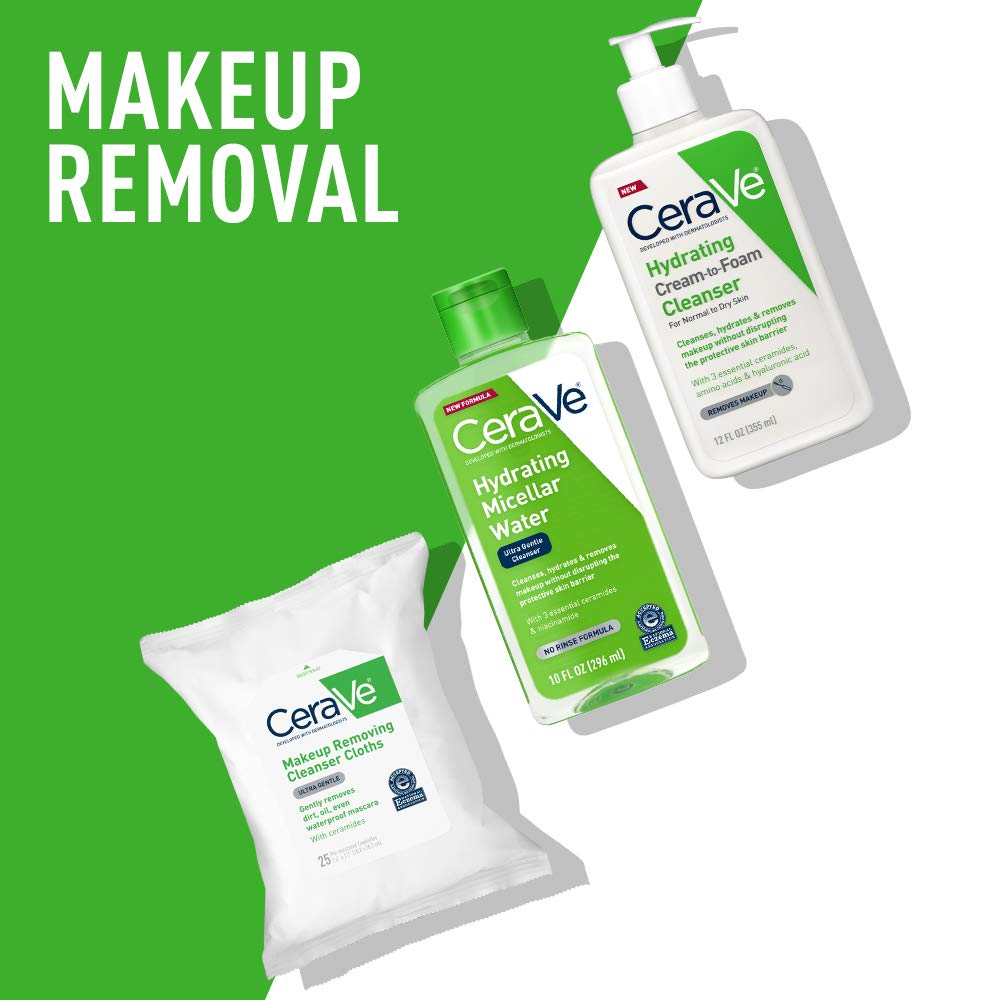 CeraVe Hydrating Micellar Water 10 oz bottle with pump dispenser